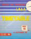 Book cover of Passenger Timetable - Great Britain - 11 May to 4 October 1987 by British Railways